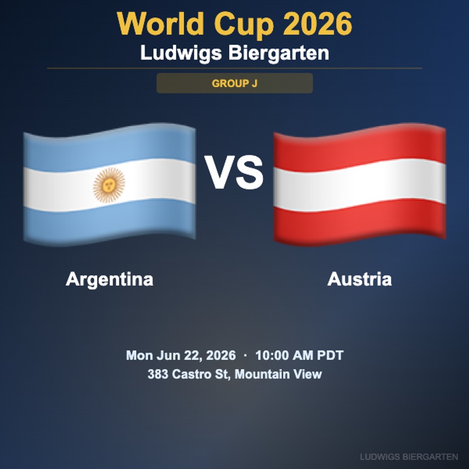 World Cup 2026: Argentina vs Austria | Group J event photo