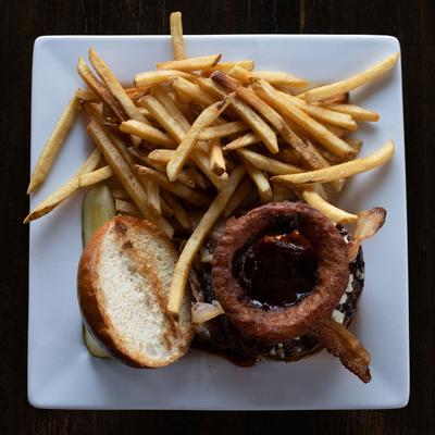 Western Bacon Blue Cheese Burger