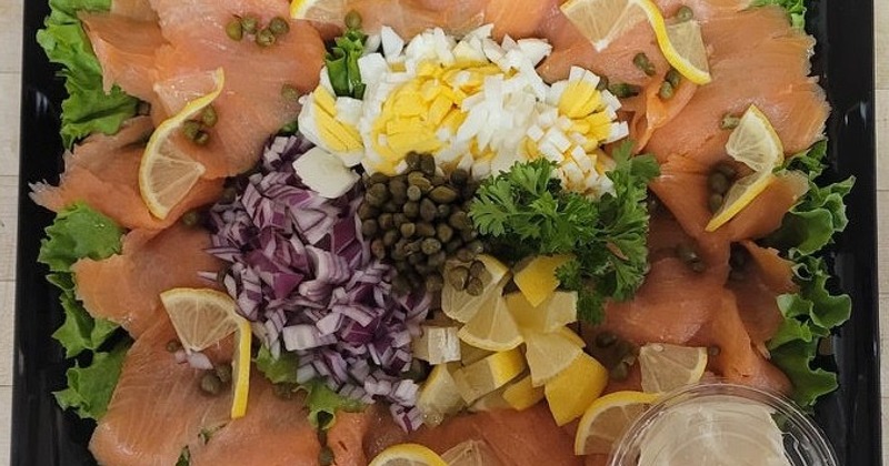 Scottish Smoked Salmon Platter, with Vegetables