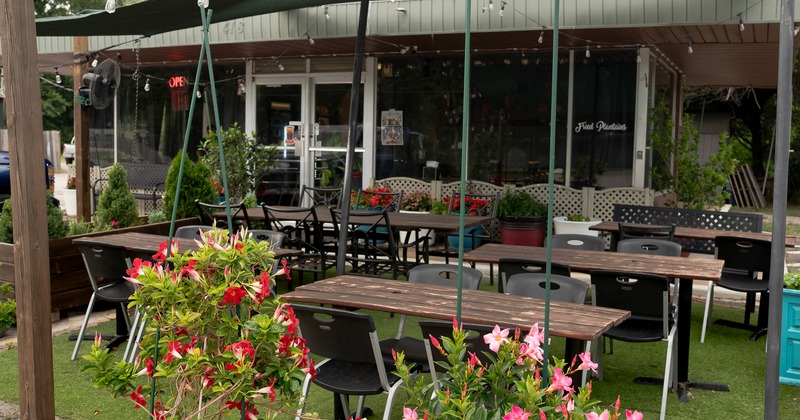 Outdoor seating area