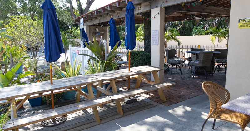 Cozy outdoor seating area