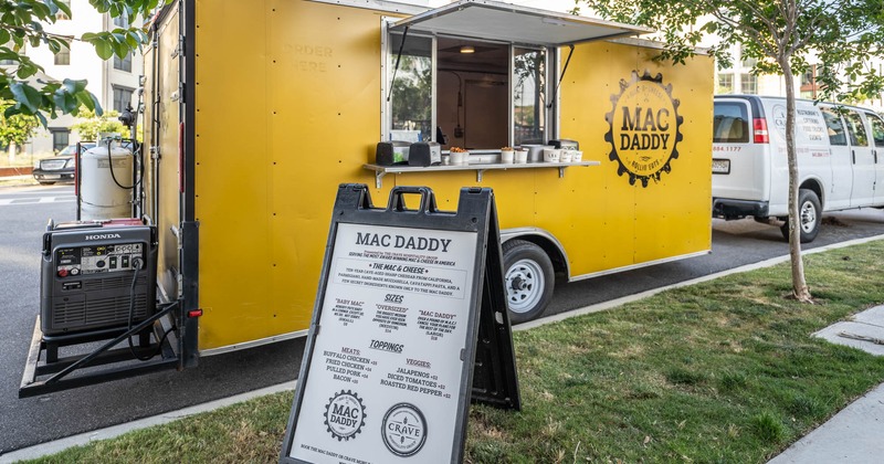 Food trailer and menu board