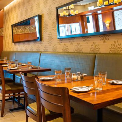 Tables ready for guests.