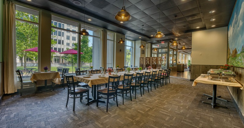 Interior, dining area