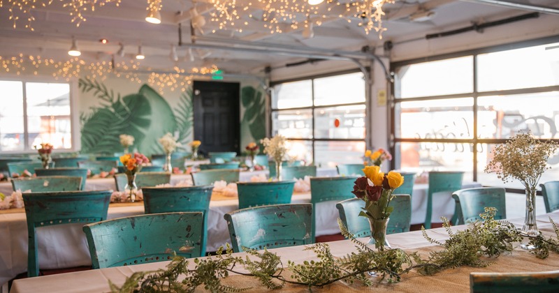 Guests enjoying food