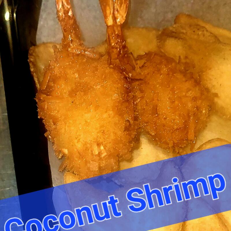 menu item 27 of 28, Coconut Shrimp Basket