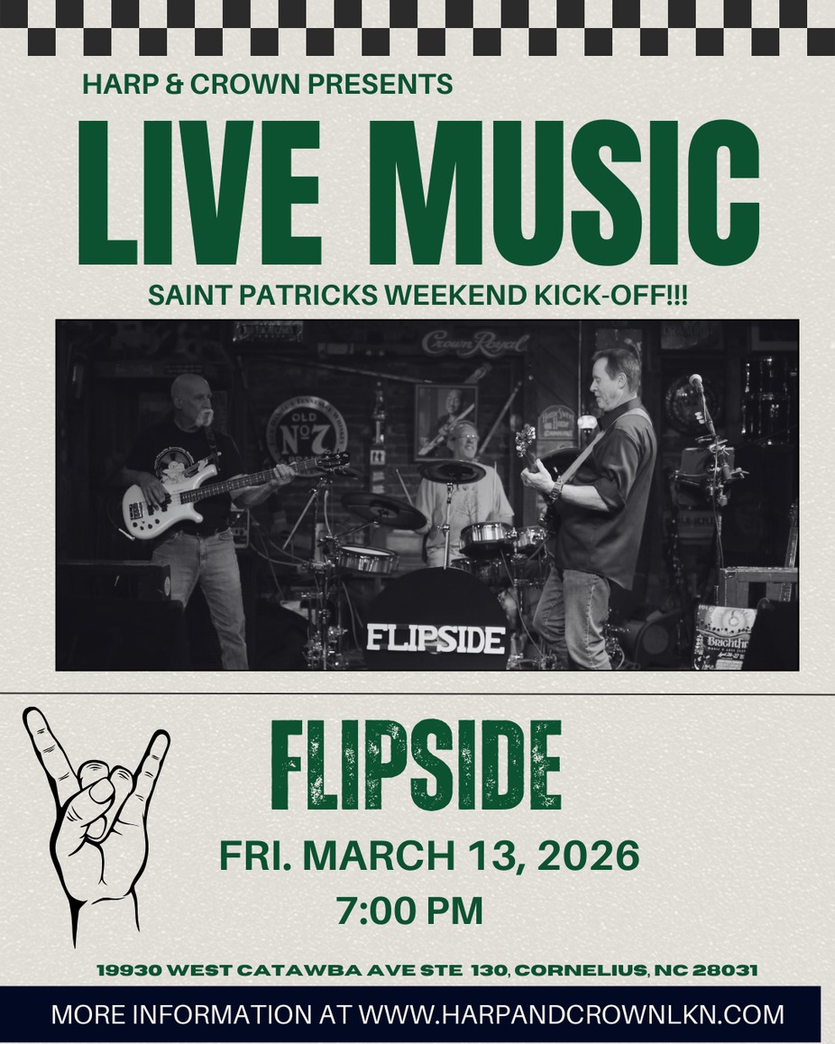 FLIPSIDE - Saint Patricks Weekend Kickoff at Harp & Crown! event photo