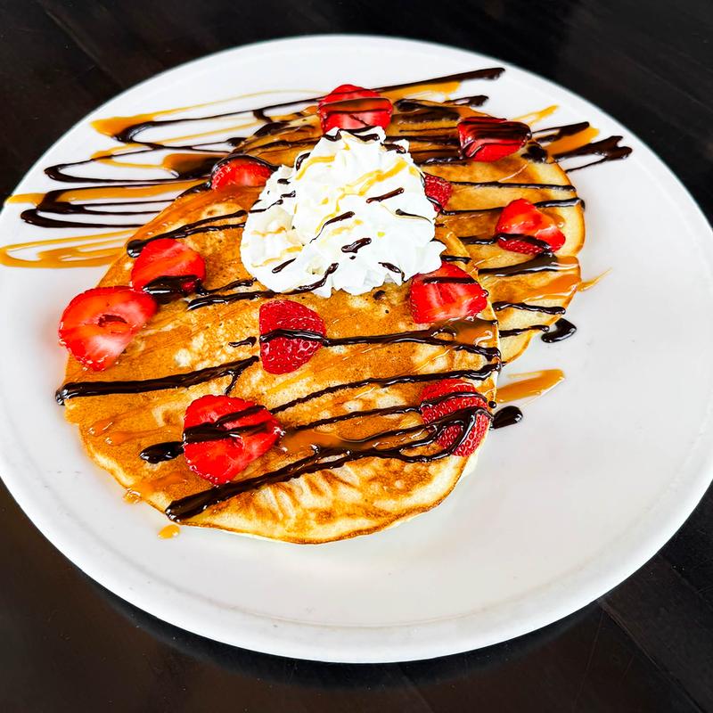 Chocolate Caramel Swirl Pancakes photo