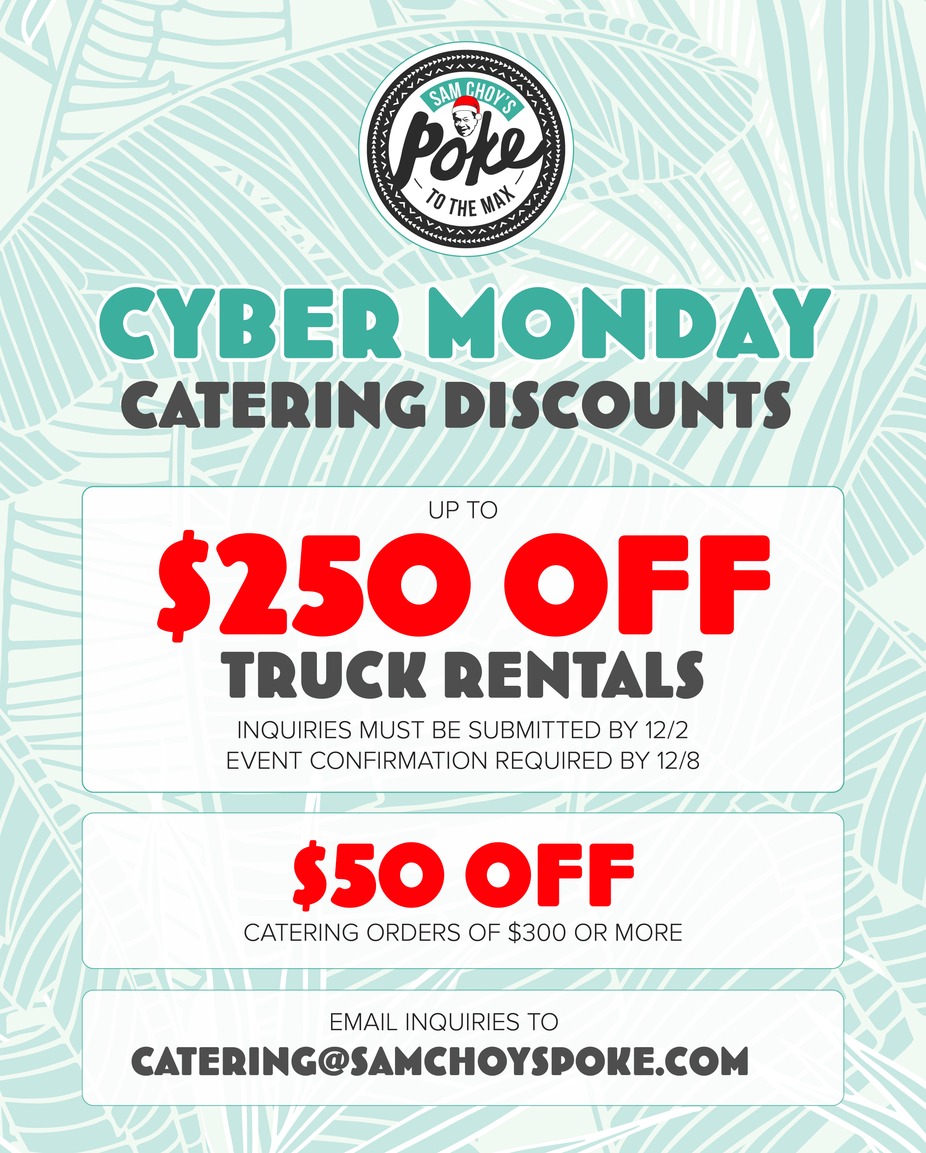 Cyber Monday Catering Discount event photo