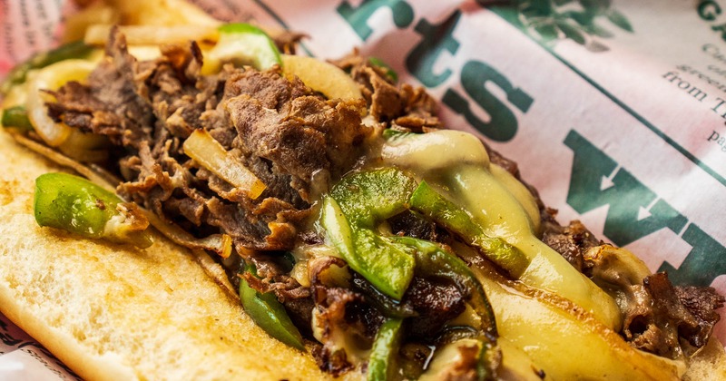 Philly Cheesesteak, closeup