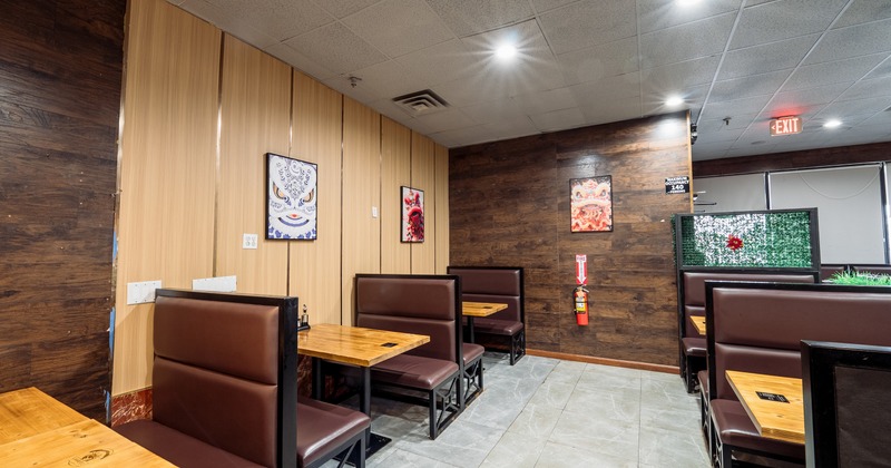 Interior, dining area