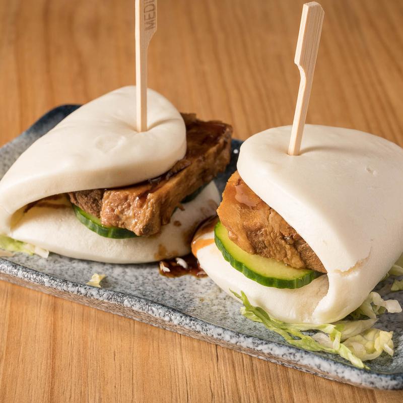 menu item 4 of 15, B1. Pork Belly Buns