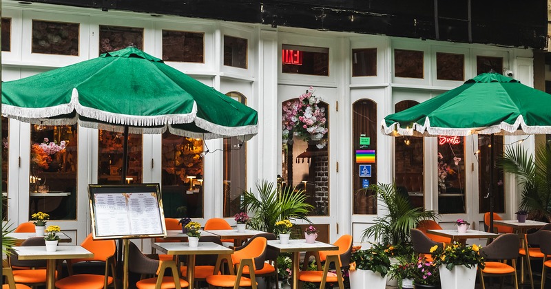 Outdoor seating area