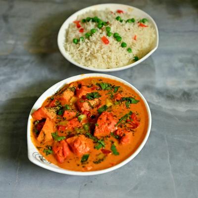 Butter Chicken with Rice.