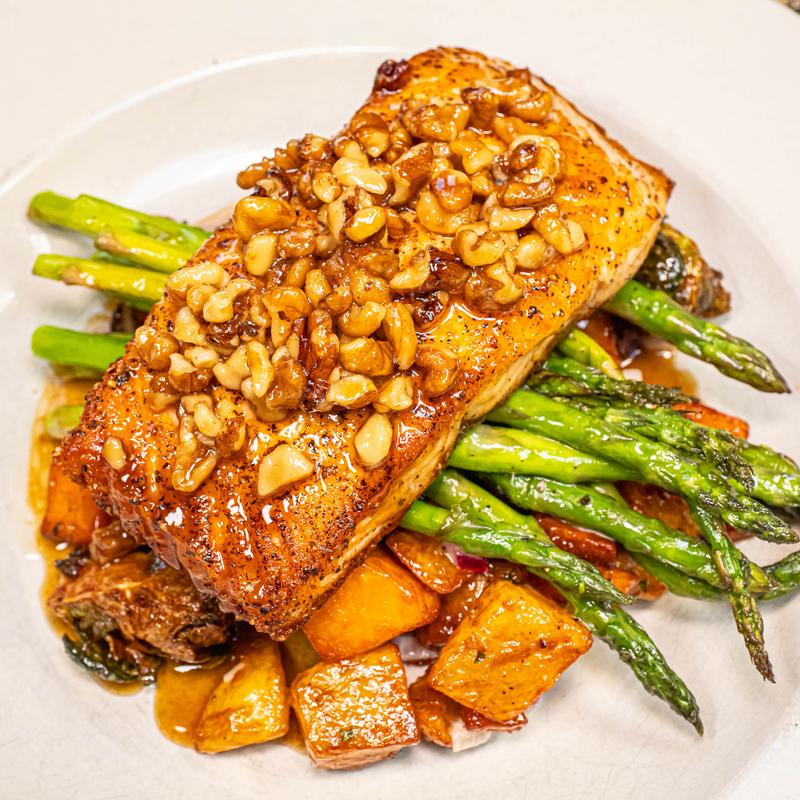 menu item 16 of 29, Maple Glazed  Salmon (GF)
