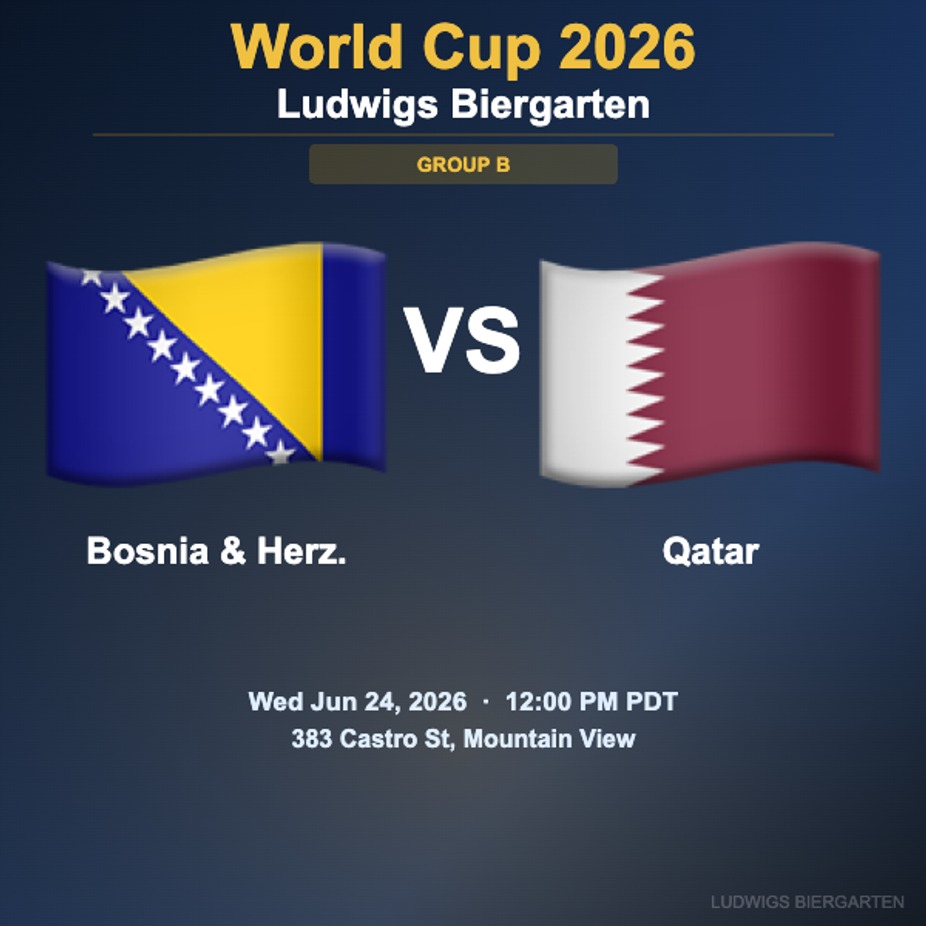World Cup 2026: Bosnia & Herz. vs Qatar | Group B event photo