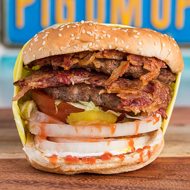 Double Bacon Hamburger photo