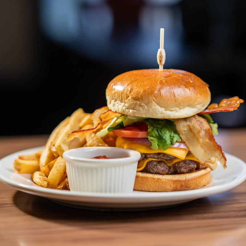 Double Cheeseburger & Fries photo