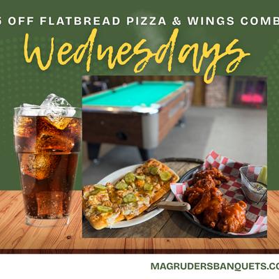 An advertisement for a food and drinks offer.