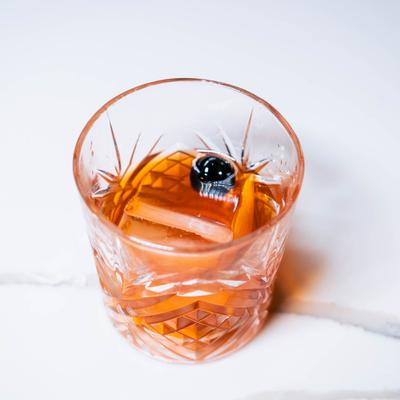 Old Fashioned cocktail.
