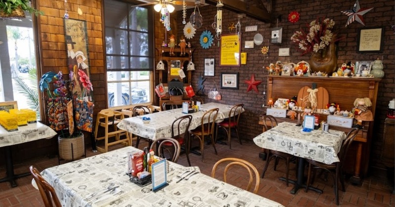 The restaurant's interior space