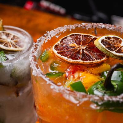 Old Salt: mago, jalapeno margarita