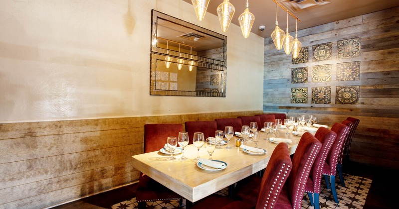 Interior, long table for large parties