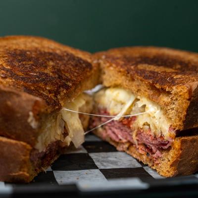 Grilled Reuben.