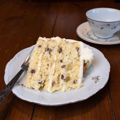 Piece of cake served