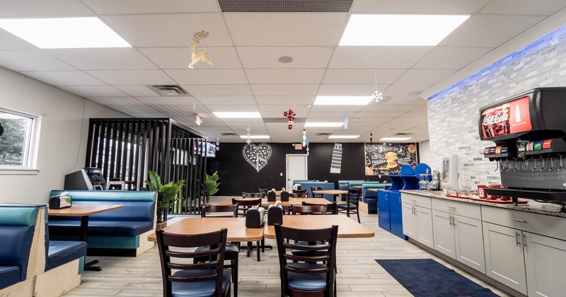 Interior, dining area