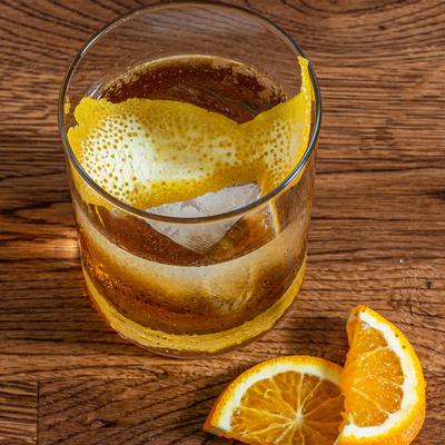 Nicoya Old Fashioned, Flor de Cana Rum, Black Walnut Bitters, agave, smoked cinnamon.