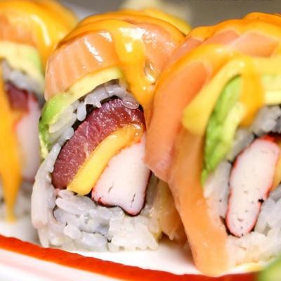 Close up of Sunshine roll.
