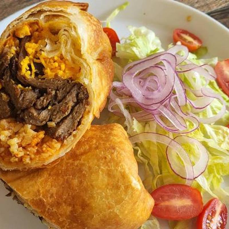 Vegan Deep Fried Beef Burrito photo