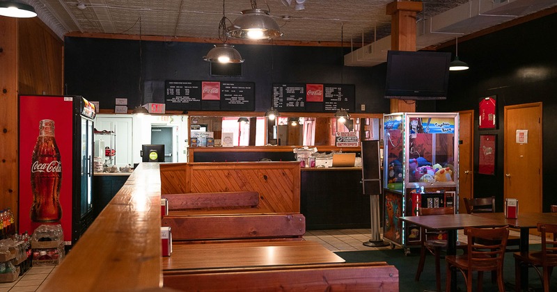 Interior, booths