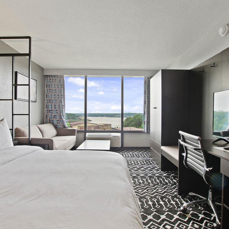 The interior space of an apartment.