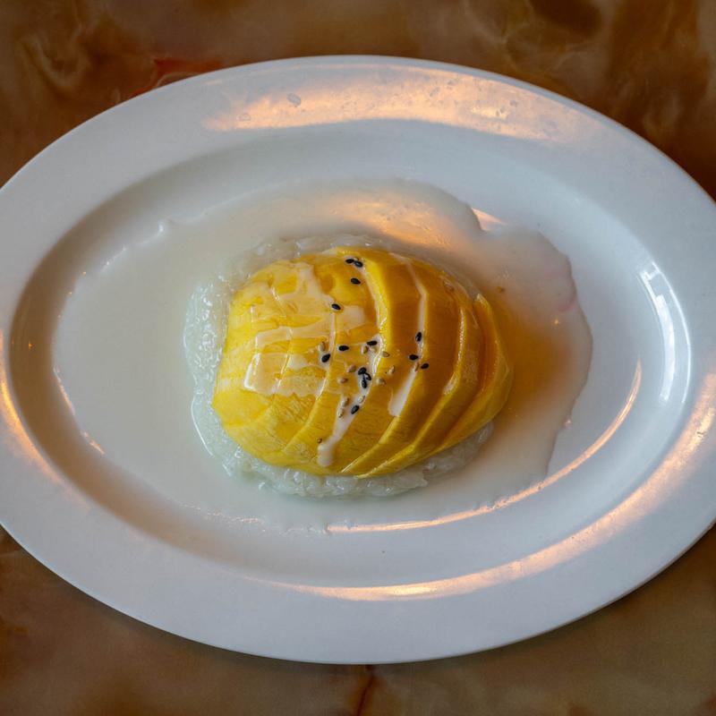 menu item 105 of 106, Sticky Rice with Mango