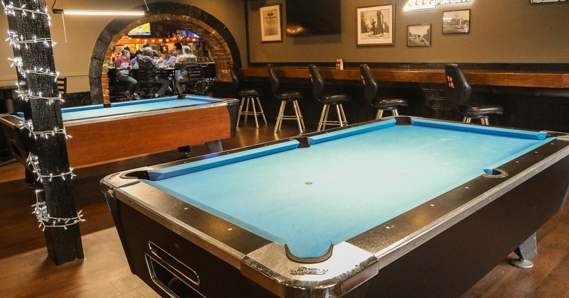 Interior, pool table area
