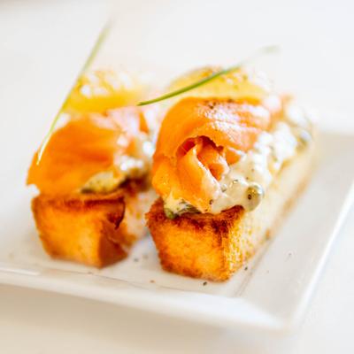 Smoked Salmon on Toast.