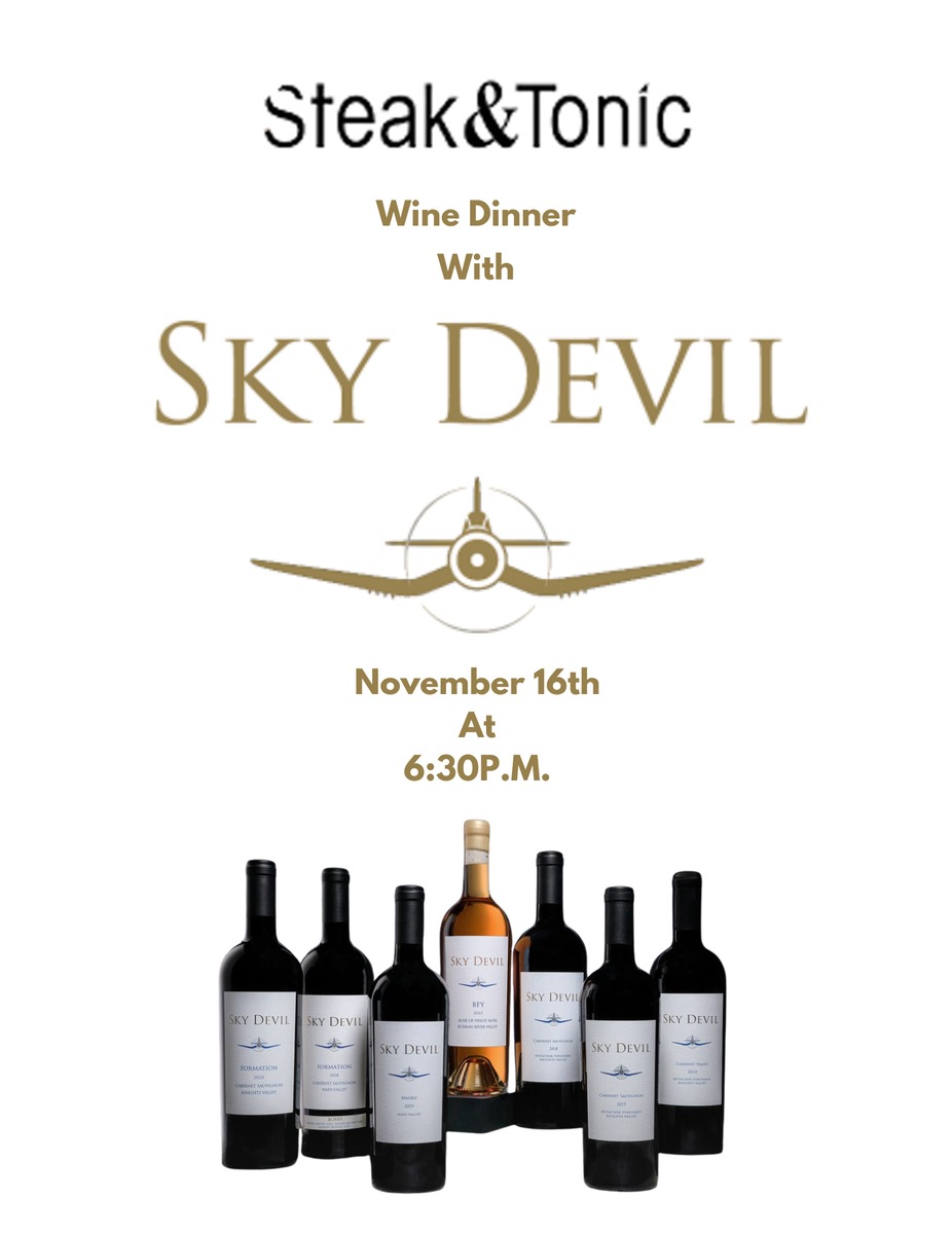 Sky Devil Wine Dinner event photo