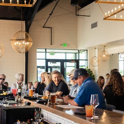 Restaurant bar area.