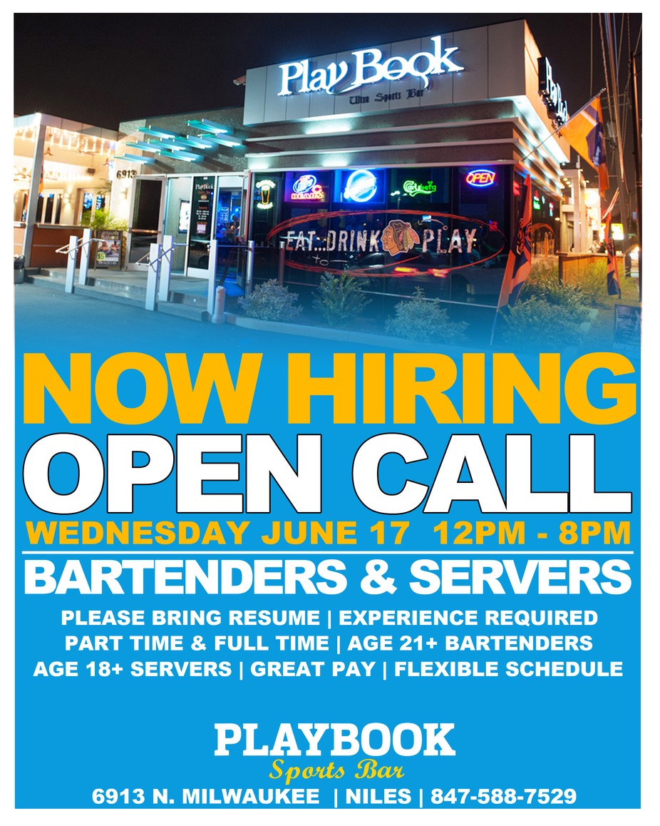 OPEN CALL - BARTENDERS & SERVERS event photo