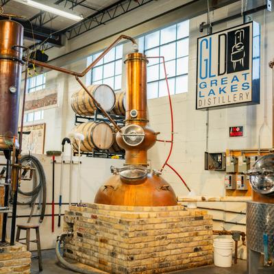 Production Floor, pot still.