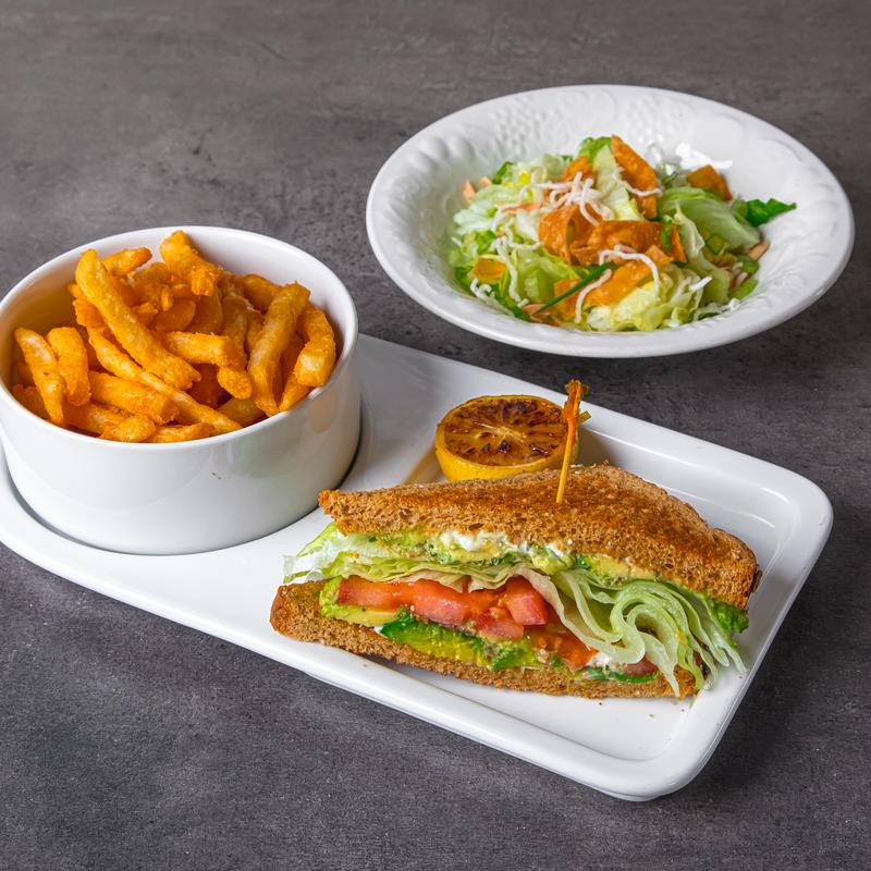 menu item 69 of 111, 1/2 BLTA Sandwich Duet Special