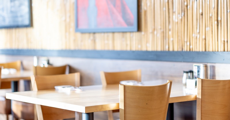 Dining table close-up