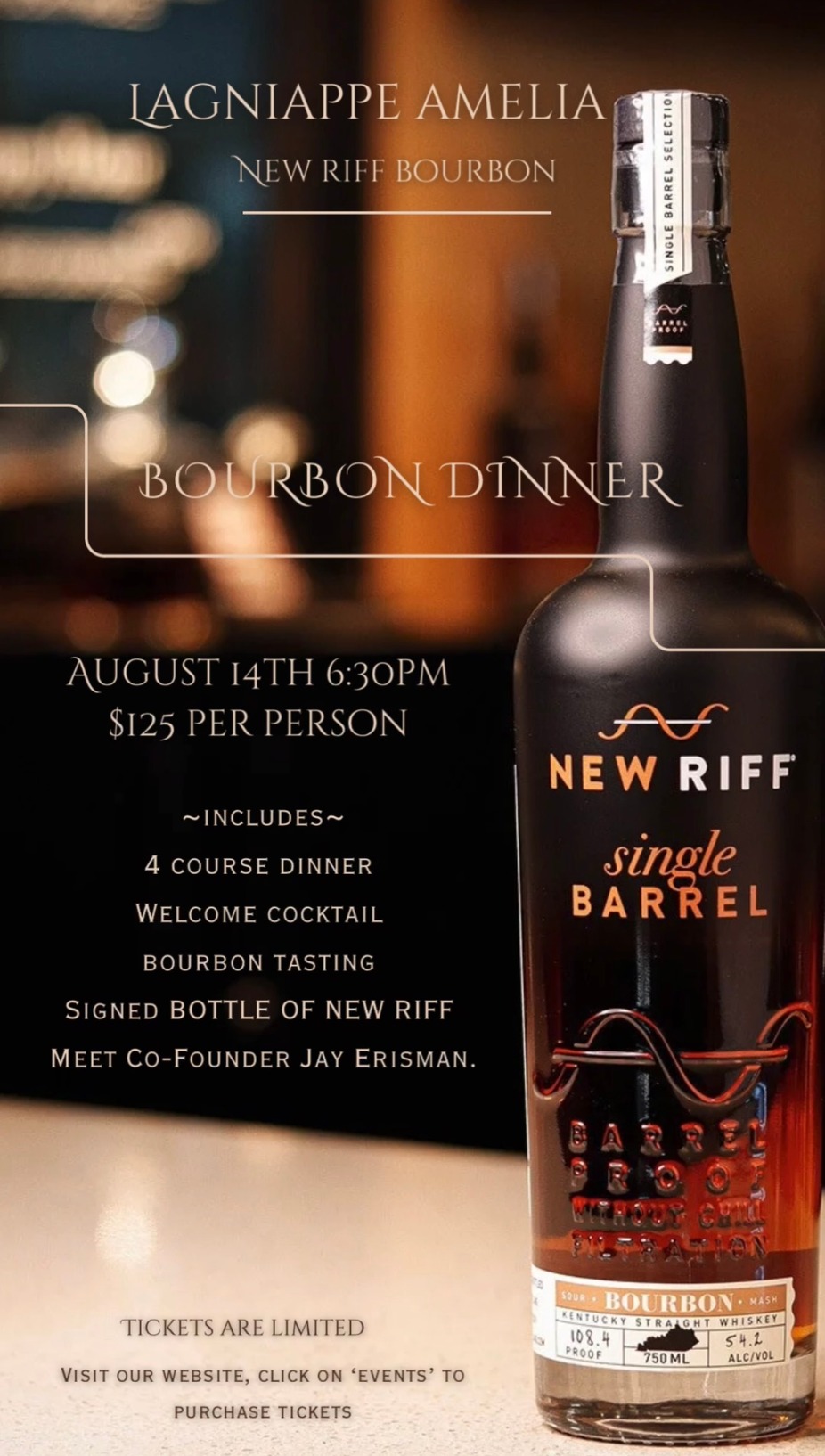 New Riff Bourbon Dinner event photo