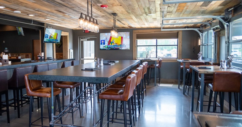 Interior, bar and seating area