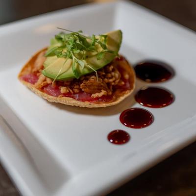 Ahi Tuna Tostada.