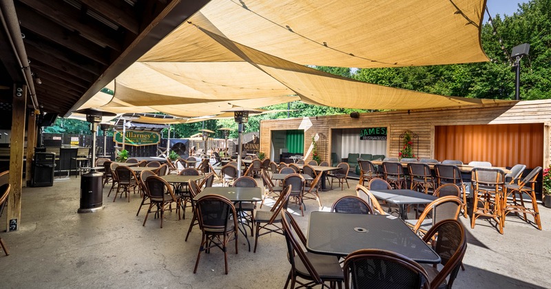 Exterior, tables and chairs