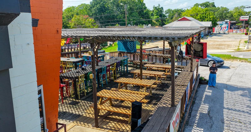 Exterior seating area