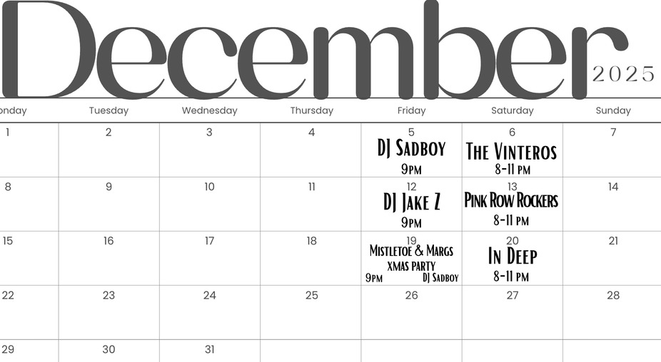 December Live Music event photo